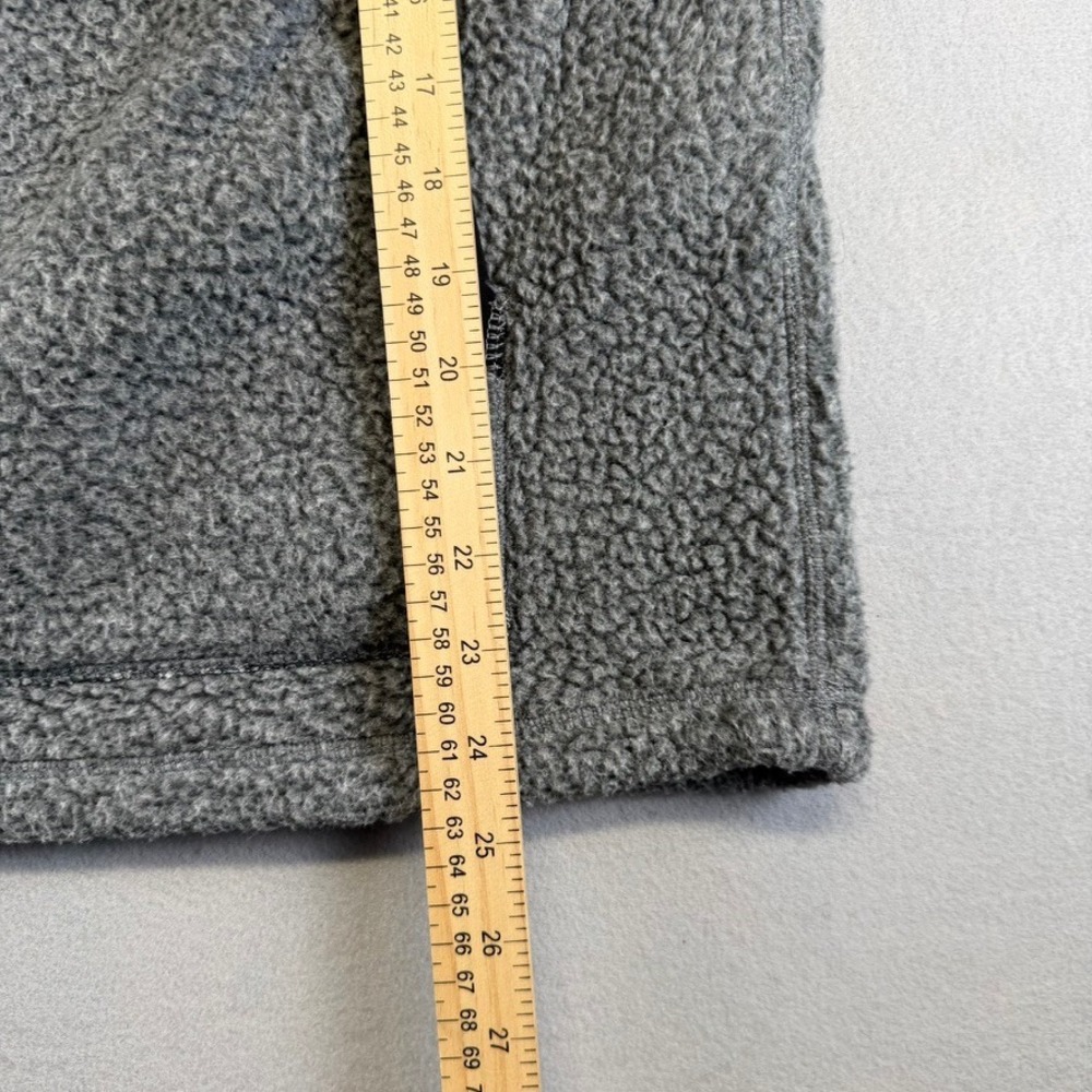 Carhartt Womens Gray Sherpa Fleece Pullover Medium Relaxed Fit Quarter Snap - Picture 10 of 13